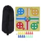 thumbnail image 1 of Ludo Chess Set Folding Roll Up Board Game Pad with 16 Chess Pieces 1 Dice Family Ludo Learning Game for Kids Adults, 1 of 4