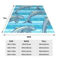thumbnail image 3 of Balery Dolphin Manta de Felpa Suave y Acogedora – Cobija de Franela Aterciopelada para Cama, Lavable y Cálida para Sofá, Mascotas, Transpirable-40"x30", 3 of 7