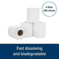 thumbnail image 4 of Camco Toilet Tissue 40276 TST; 1 Ply; 4 Roll Pack; 280 Sheets Per Roll, 4 of 5