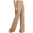 thumbnail image 5 of Lmnyox Women's Work Trousers High Waist Dressy Suit Pants with Pocket Wide Leg Business Office Lounge Pants, 5 of 6