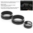 thumbnail image 4 of 3pcs Car Air Conditioning Interior Climate Controller Knob Cover Black for Honda Fit 2021, 4 of 5