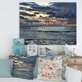 thumbnail image 2 of Designart ' Inspirational Quote and Ocean ' Nautical & Coastal Canvas Wall Art Print, 2 of 4