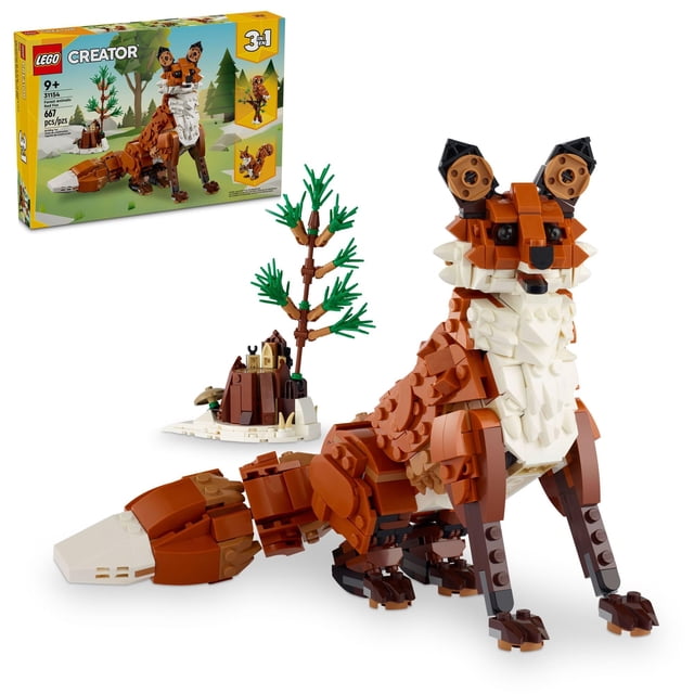 Juguete LEGO Creator 3 en 1 LEGO Animales del bosque Zorro rojo Búho Ardilla