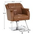 thumbnail image 6 of BarberPub Adjustable Salon Chair, Hydraulic Swivel Barber Chair for Hair Stylist, 6 of 14