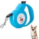thumbnail image 1 of Correa retráctil para perros de razas pequeñas de 10 pies, cinta de nailon antienredos (azul), 1 of 5