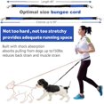 thumbnail image 4 of Huggeg Laisse pour Chien Mains Libres pour Course Marche Entraînement Randonnée, Poignée Double Réfléchissante, Pochette Distributrice de Sacs de Caca, Ceinture Ajustable, Absorbant les Chocs, Idéal pour Moyen à Grand AZ824-1148, 4 of 7