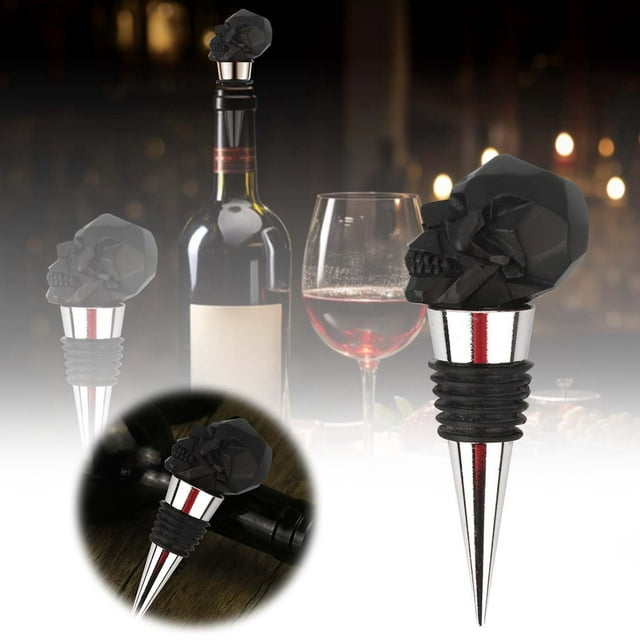 WIFKLSIIPG 1PC Preservation Plug Metal Glass Skeleton Stoppers Stoppers Vacuum Creative Bottle Stopper Bottle Plug Decor Party Accessory