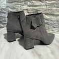 thumbnail image 5 of Tejiojio Women Boots Retro Thick Heel High Heel Shoes Boots Plus Size Zipper Boots, 5 of 9