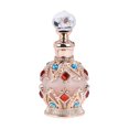 thumbnail image 1 of Jumpingount Botellas separadas de vidrio para almacenamiento de perfumes, botellas separadas de aceite esencial fáciles de llevar, capacidad de Cuentagotas de vidrio y botellas oro rosa, 1 of 6