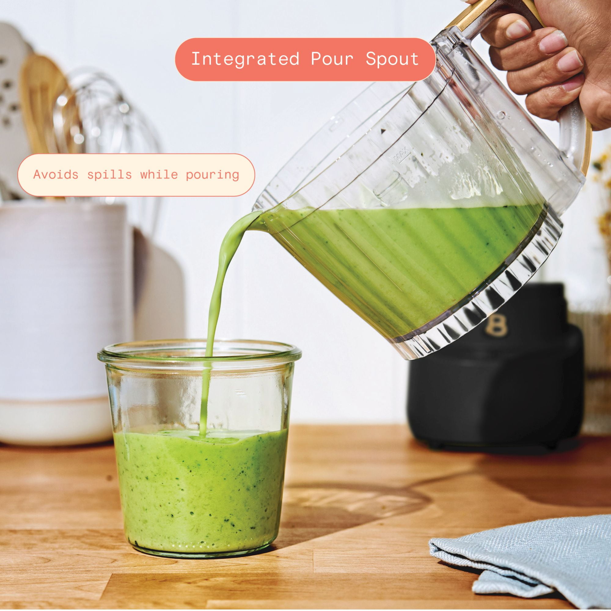 Beautiful 3-Cup Food Chopper, Black Sesame by Drew Barrymore