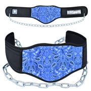 RIMSports Neoprene Padded Weight Lifting Dip Belt with Chain for Workout and Squat