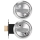 thumbnail image 5 of Cerradura de puerta con manija de anillo de acero inoxidable 304 de doble cara para baño doméstico (plata (con cerradura)), 5 of 8