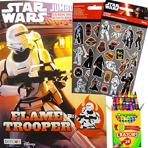 Download Star Wars Coloring Book With Crayola Crayons 72 Stickers 3 In 1 Value Set Walmart Com Walmart Com