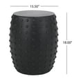 thumbnail image 6 of GDF Studio Gerick Outdoor Lightweight Concrete Side Table, Matte Black, 6 of 6