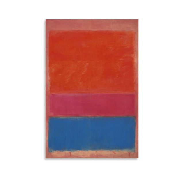 Mark Rothko Print Royal Red And Blue 1954 Pintura sobre lienzo Póster de arte de pared Impresión de imagen de desplazamiento Decoración de paredes de sala de estar Pósteres para el hogar 24x36