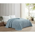 thumbnail image 2 of Beatrice Home Fashons Channel Chenille Bedspread Full Blue, 2 of 3