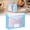 Blue, variant on CSSJKYJ Plastic Expanding File Folders, 1 Pack 9.8x7.8x3.1in File Folder Envelopes Letter Size Document Organizer Supplies with Snap Closure for Classroom Office, Pink, Horizontal