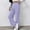 Purples, variant on Women's Dressy Pants Straight Leg Ruched Business Pants Casual Office Work Pans with Double Pockets,M
