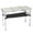 White Pebble, variant on GZXS Folding Camping Table with Storage Net, 3ft Aluminum Foldable Table with 3 Adjustable Height, Portable Picnic Table for Outdoor Backyard BBQ, Black