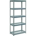 thumbnail image 4 of Global Industrial Extra Heavy Duty Shelving 36"W x 18"D x 96"H With 5 Shelves, Wire Deck, Gry, 4 of 5