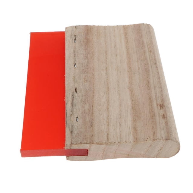 Speravity Screen Printing Squeegee Wooden Handle Ink Scraper Scratch Board Artesanía rojo 15 cm
