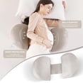 thumbnail image 2 of SHANNA Pregnancy Pillows Wedge Maternity Pillow Adjustable Full Body Support Pillow for Back Legs Belly HIPS（Bamboo Khaki）, 2 of 6
