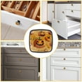 thumbnail image 6 of 4 Pcs Cabinet Handle Drawer Pulls Halloween Pumpkin Knobs with Screws Square Furniture Office Cabinet Knob Decoration, 6 of 7