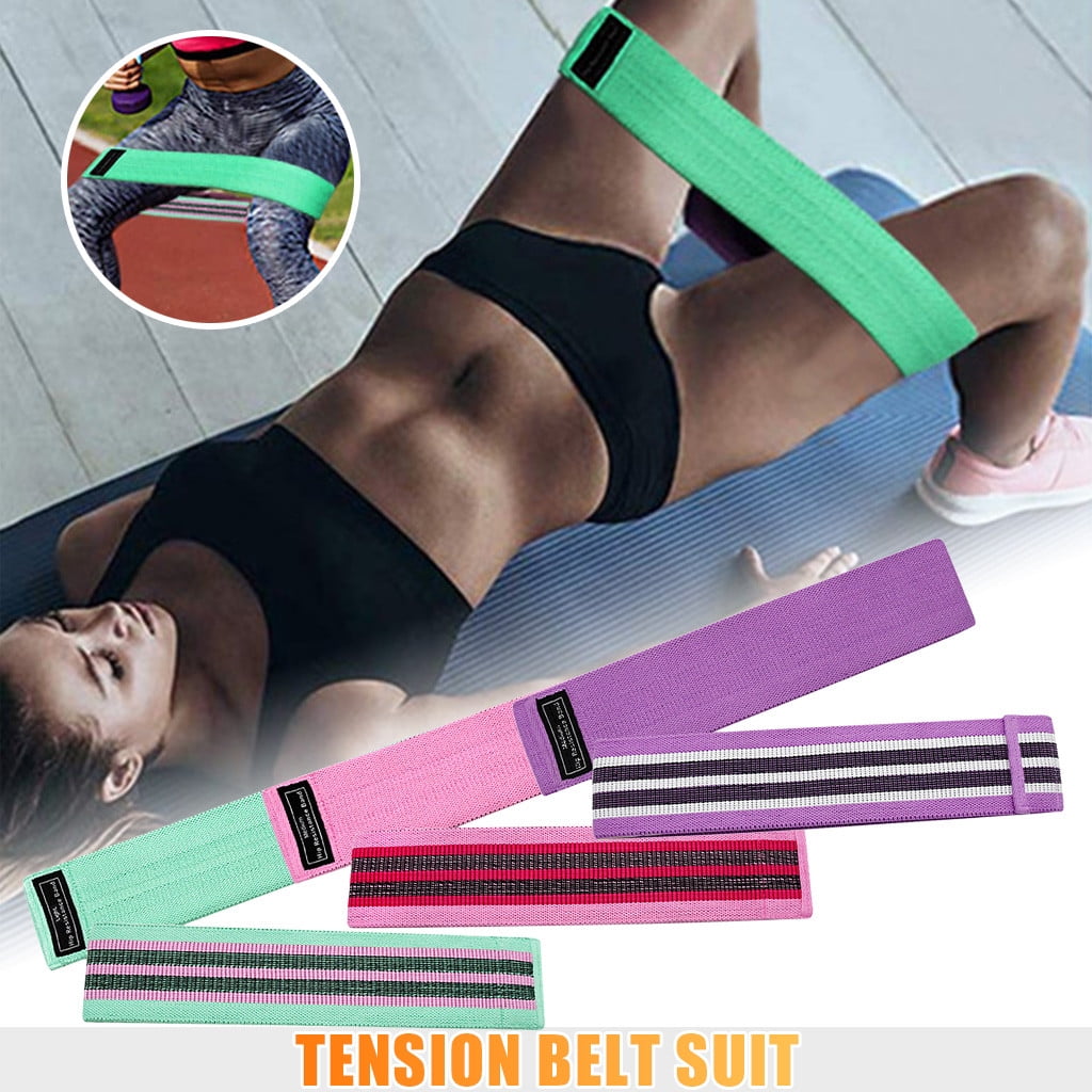 Lanhui Fabric Resistance Booty Band Loop NonSlip Elastic Workout Exercise Bands Cotton