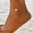 thumbnail image 2 of Hearth & Gear Heart Layer Anklet Female Letters Chain Gold Anklet For Women Initial 26 For Women Anklet Anklet Summer Jewelry Anklet For Women Matching Rings Matching Rings Dinosaur Anklets Men's, 2 of 4