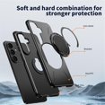 thumbnail image 6 of For Samsung Galaxy S26 Plus 5G Ultra Slim Hybrid TPU+PC Protective Cover with Metal Rotation Holder , Military Grade Shockproof Phone Case Cover,Black,For Galaxy S26 Plus 5G, 6 of 7