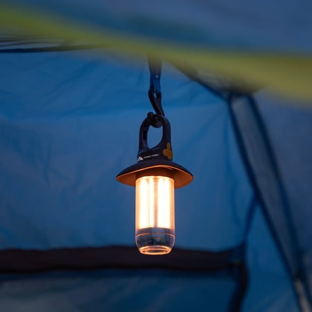 OZARK TRAIL 250-LUMEN ELECTRIC CAMPING LANTERN, RECHARGEABLE MINI FILAMENT LANTERN AND FLASHLIGHT