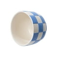 thumbnail image 3 of Mainstays Lennon 6" x 6" x 4.5" Round Blue Checkered Ceramic Planter, 3 of 8