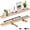 Oak Finish, variant on Ballucci 48" Floating Shelves, 2-Pack Wood Wall Shelf Set with Invisible Brackets, 8" Deep, Black