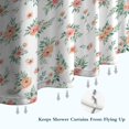 thumbnail image 6 of Pioneer Flower Floral Print Pattern Shower Curtain 72”x72", Bathroom Decorative Shower Curtain Set with 12 Hooks, Waterproof Washable, 6 of 6