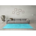 thumbnail image 3 of Ahgly Company Indoor Rectangle Oriental Light Blue Industrial Area Rugs, 6' x 9', 3 of 4
