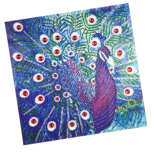 Kit de Pintura de de 5D de Gato Oso para Adultos en apariencia de de Imitación - Oso de Juguete Pavo real