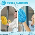 thumbnail image 5 of 1/5pcs Microfiber Car Wash Gloves Auto Gloves Ultra Absorbent Wash Car Sponge scratch  Microfiber car cleaning Tool, 5 of 7