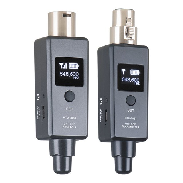 Alta Calidad Emisor y Receptor Inalámbrico XLR para Micrófono Dinámico y