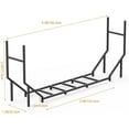 thumbnail image 2 of 6ft Heavy Duty Firewood Rack, Adjustable Metal Log Holder for Indoor & Outdoor, Fireplace Wood Storage Stand with Elevated Base to Keep Wood Dry, 2 of 6