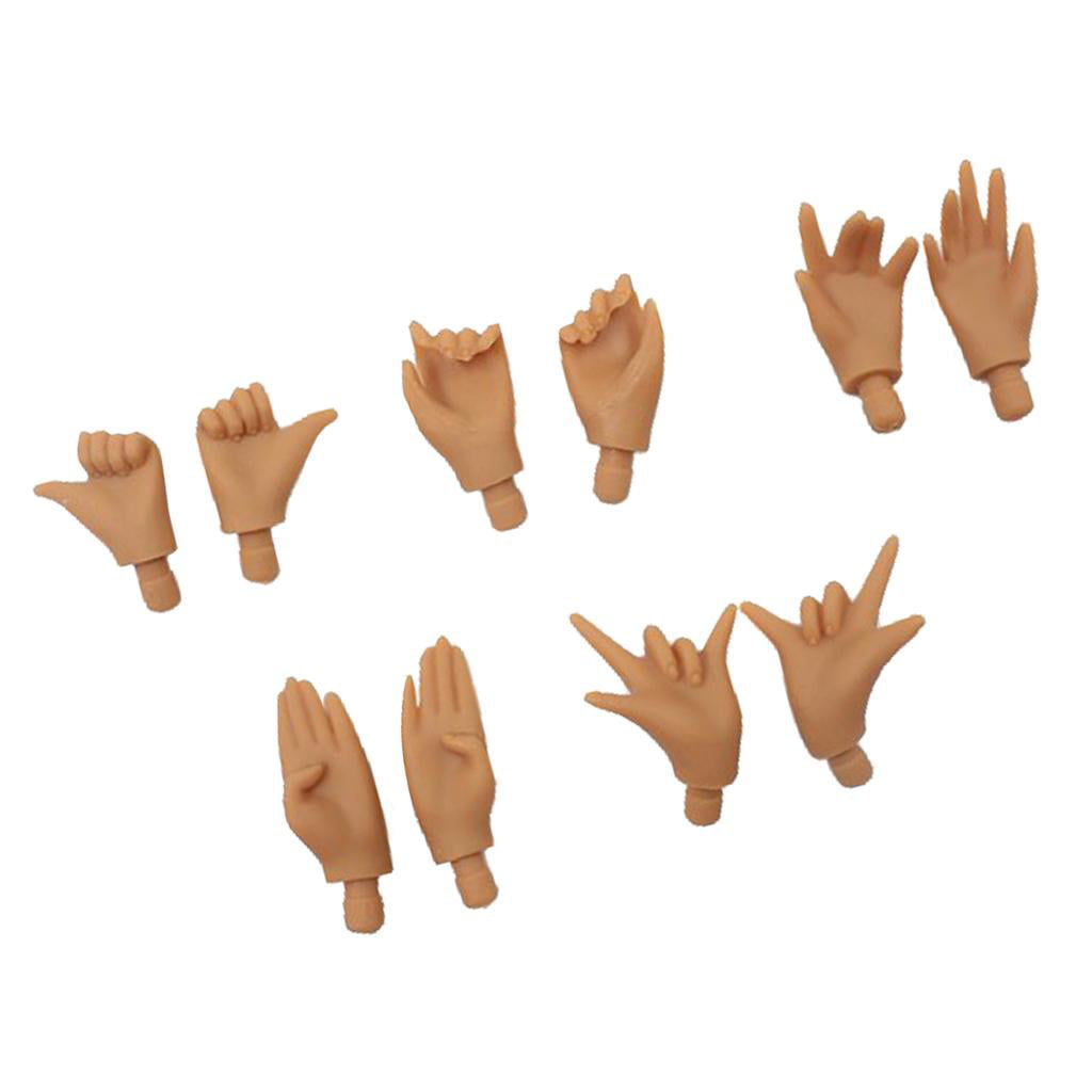 5 Pairs Movable Hands for Blythe Takara Doll Custom Body Parts Accessory 