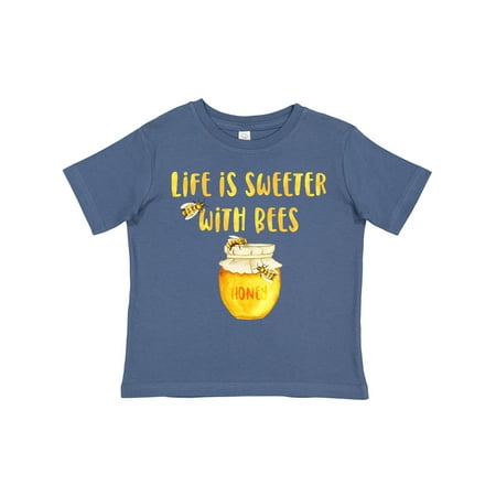 

Inktastic Life s Sweeter with Bees Gift Toddler Boy or Toddler Girl T-Shirt