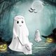 thumbnail image 3 of Halloween ghost dog walking decorations home garden decorations, 3 of 5