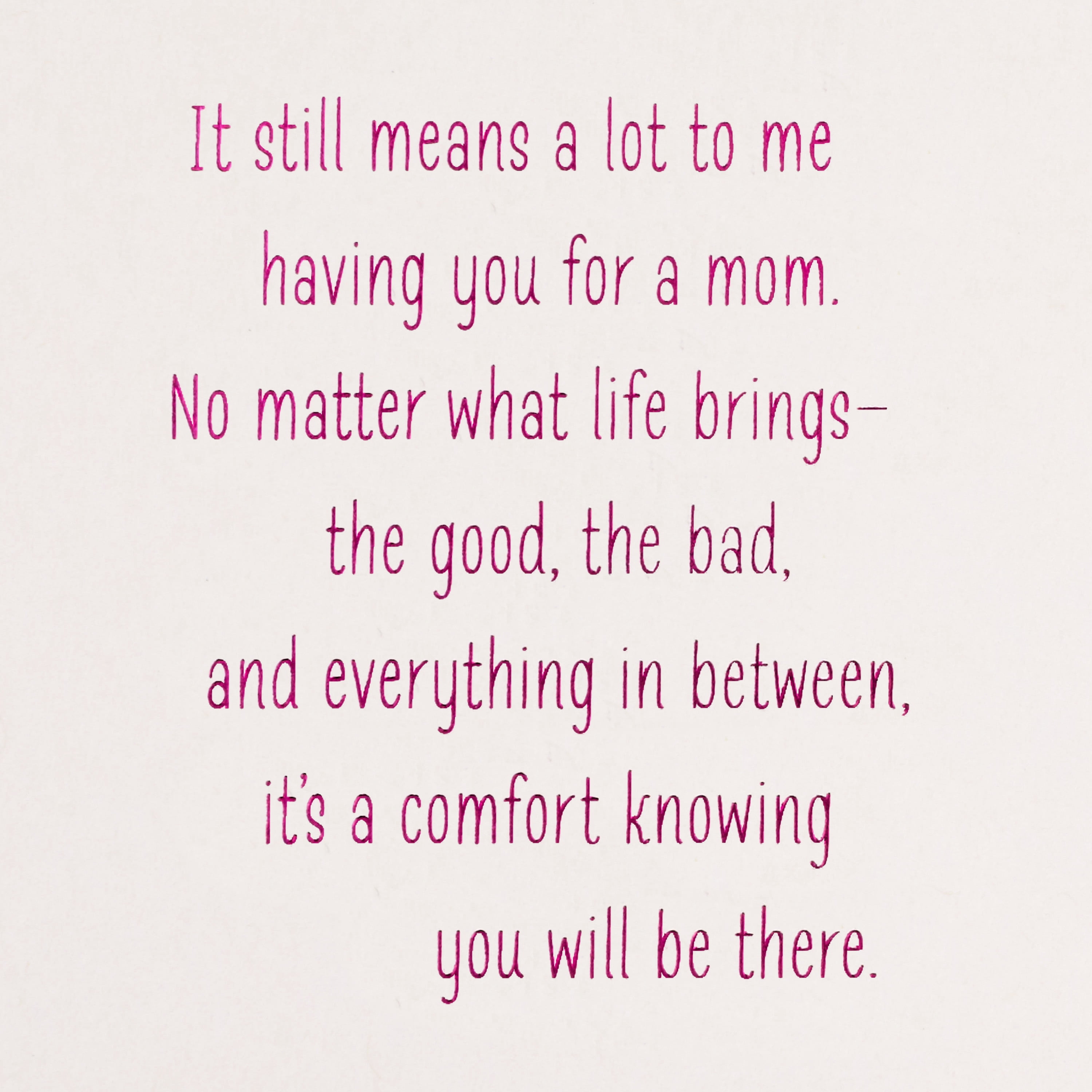 Hallmark Mother's Day Card for Mom (A Connection Built on Love)