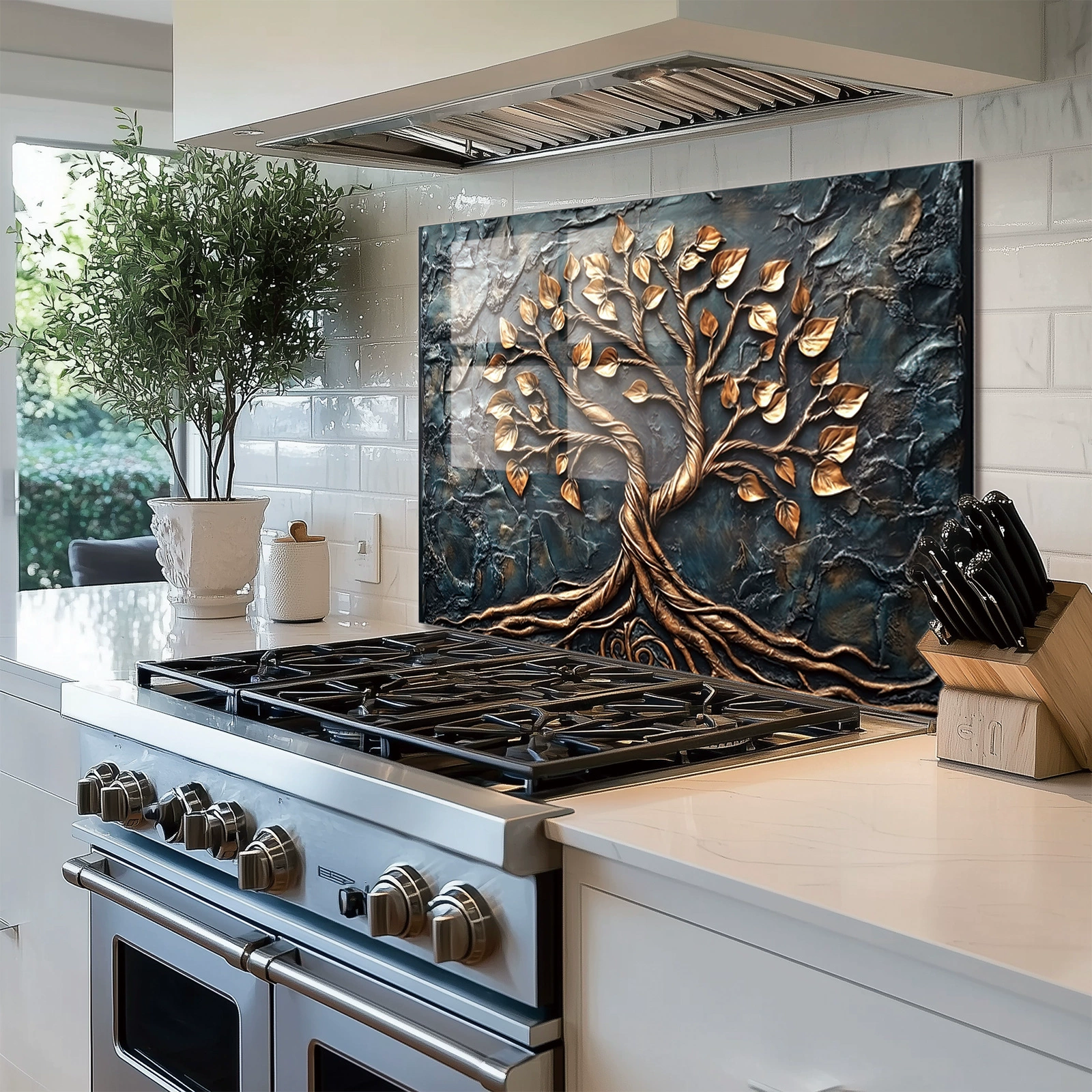Tempered Glass Backsplash For Kitchen Behind Stove,Stove Back Top Cover,Easy to Clean Glass Splashback, Sink Cover Splash Guard,Home Kitchen Wall Decor