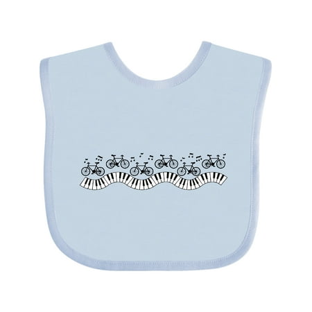 

Inktastic Musical Bicycles Gift Baby Boy or Baby Girl Bib