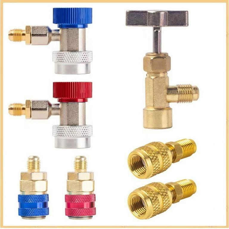 AC Manfold Gauge Set, 3 Way Car HVAC R134a R404a Refrgerant Chargng