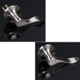 thumbnail image 4 of EcoNesxp Wave Style European Handle Door Lock Hallway and Wardrobe Handle Lock 1 Pack Nickel, 4 of 5