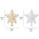 thumbnail image 2 of 2 piezas de adorno para árbol de Navidad con diseño de estrella y copo de nieve, adorno para árbol de Navidad con purpurina, estrella superior para adornos navideños., 2 of 8