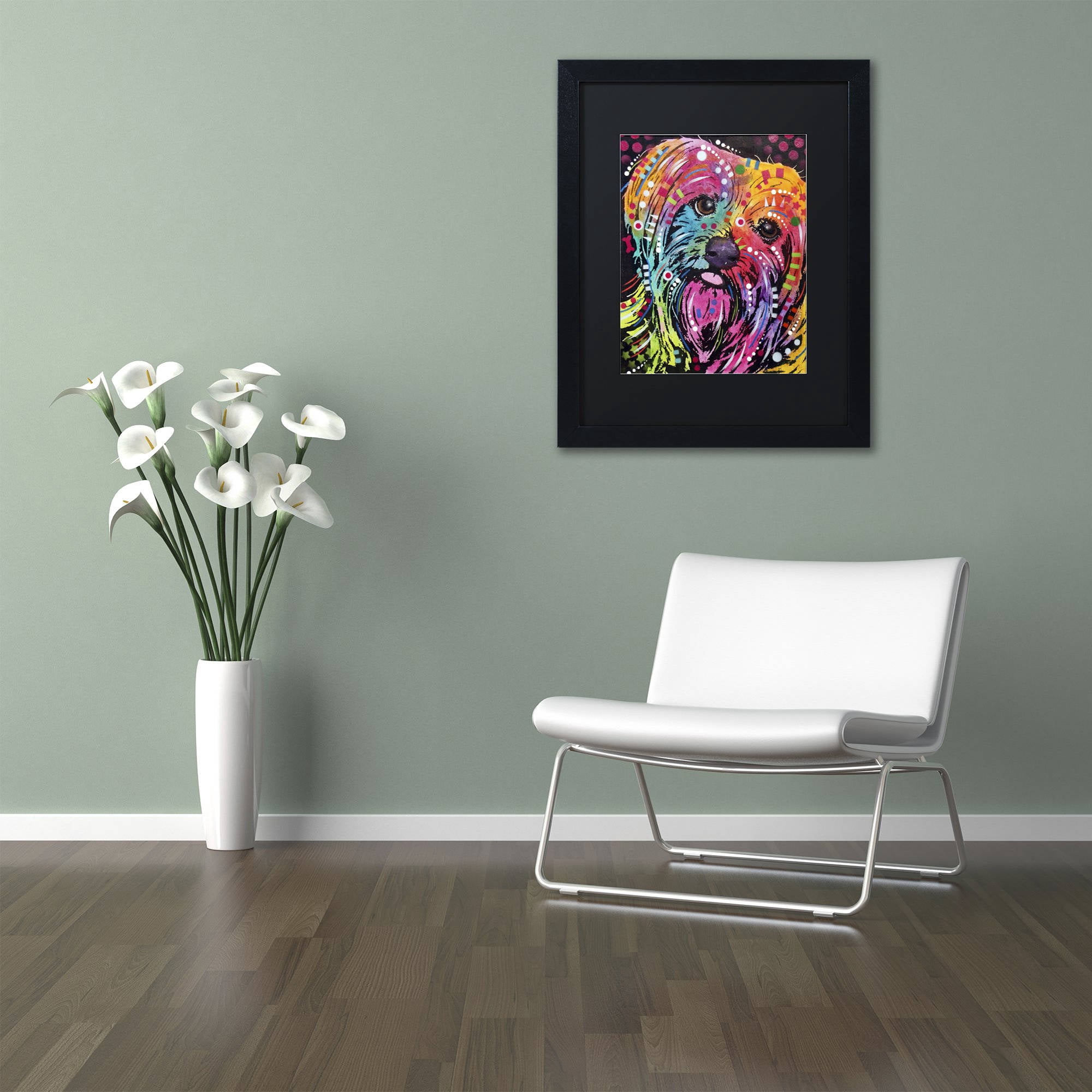 Trademark Fine Art "York II" Canvas Art by Dean Russo, Black Matte, Black Frame