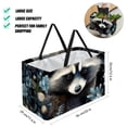 thumbnail image 2 of Raccoon Large Capacity Reusable Foldable Grocery Baskets with Storage Bag – Oxford Cloth Storage Basket for Easter, 2 of 7